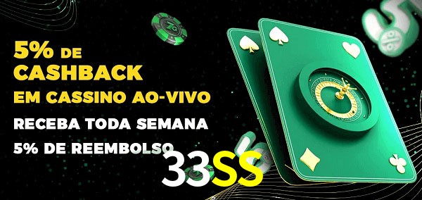 Promoções do cassino ao Vivo 33SS
